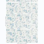 TOILE DE LA PRAIRIE fabric BLUE color by Schumacher