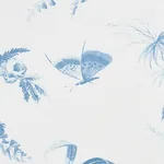 TOILE DE LA PRAIRIE fabric BLUE color by Schumacher