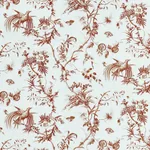 TOILE DE LA PRAIRIE fabric BROWN color by Schumacher