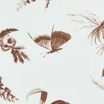TOILE DE LA PRAIRIE fabric BROWN color by Schumacher
