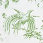 TOILE DE LA PRAIRIE fabric GREEN color by Schumacher