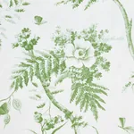 TOILE DE LA PRAIRIE fabric GREEN color by Schumacher