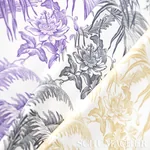 TOILE TROPIQUE Fabric – BLACK | Schumacher | Wallpaper Twins TOILE TROPIQUE fabric BLACK color by Schumacher