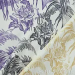TOILE TROPIQUE Fabric – GOLD | Schumacher | Wallpaper Twins TOILE TROPIQUE fabric GOLD color by Schumacher