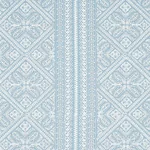 TOLEDO EMBROIDERY Fabric – CHAMBRAY | Schumacher | Wallpaper TOLEDO EMBROIDERY fabric CHAMBRAY color by Schumacher