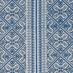 TOLEDO EMBROIDERY Fabric – NAVY | Schumacher | Wallpaper Twi TOLEDO EMBROIDERY fabric NAVY color by Schumacher