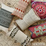 TOLEDO EMBROIDERY fabric NOIR color by Schumacher