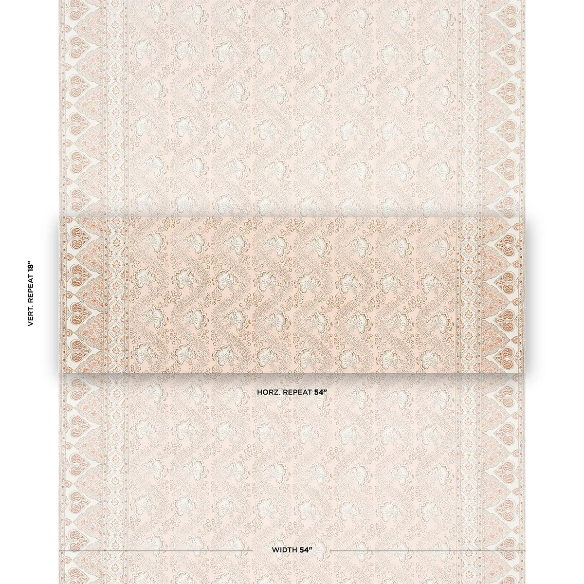 TOMBAY fabric BLUSH color by Schumacher