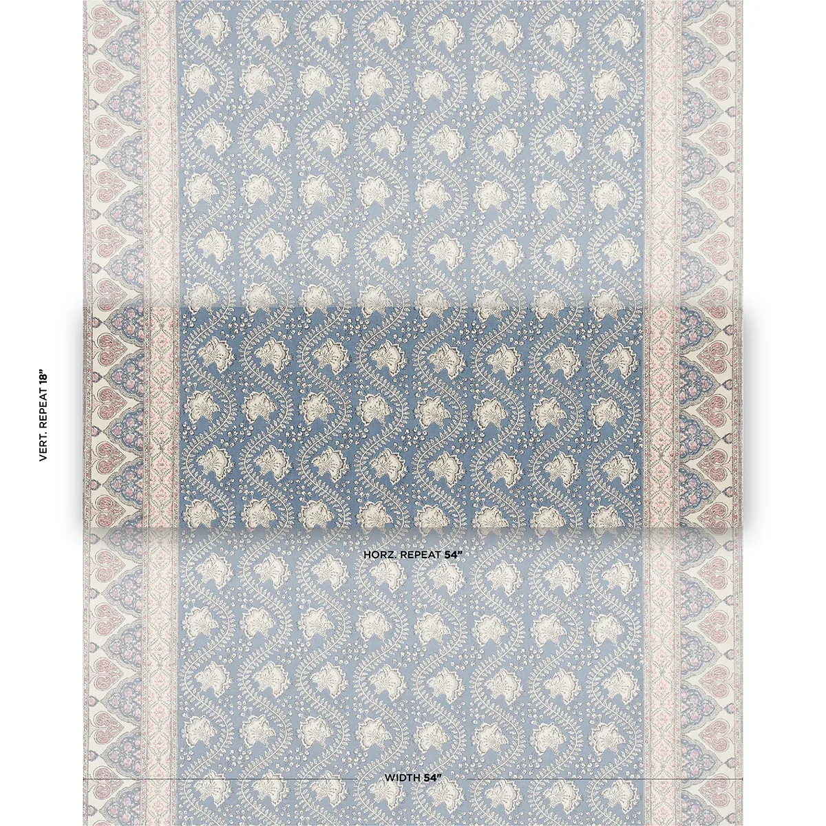 TOMBAY fabric DELFT color by Schumacher