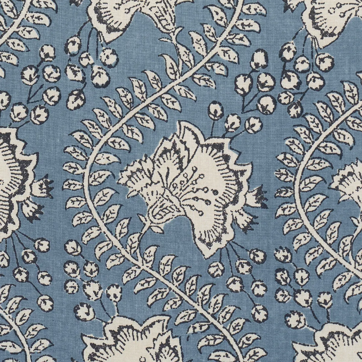 TOMBAY fabric DELFT color by Schumacher