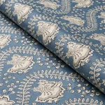 TOMBAY fabric DELFT color by Schumacher