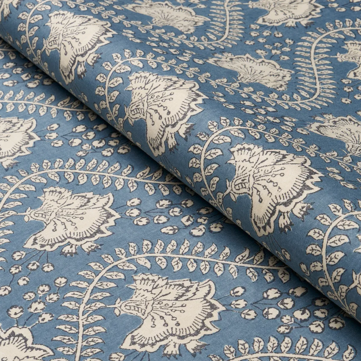 TOMBAY fabric DELFT color by Schumacher