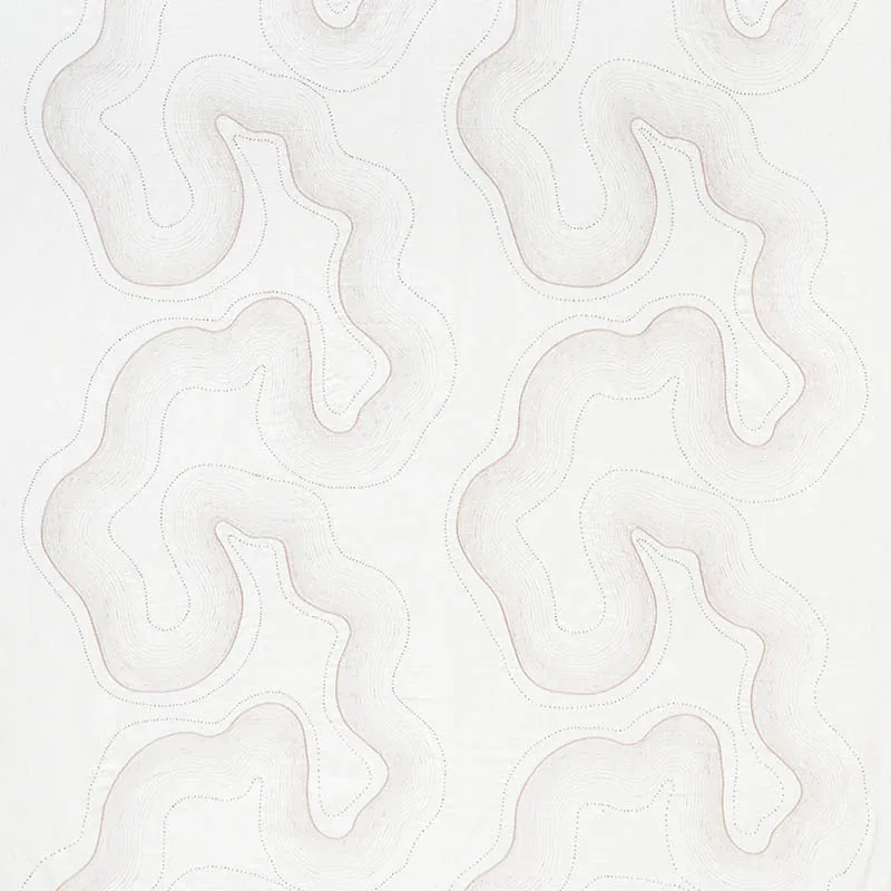 TOPO BEADED SHEER Fabric – BLUSH | Schumacher | Wallpaper Tw TOPO BEADED SHEER fabric BLUSH color by Schumacher
