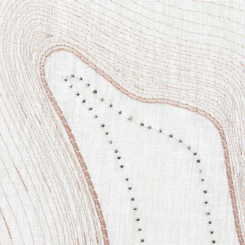 TOPO BEADED SHEER Fabric – BLUSH | Schumacher | Wallpaper Tw TOPO BEADED SHEER fabric BLUSH color by Schumacher