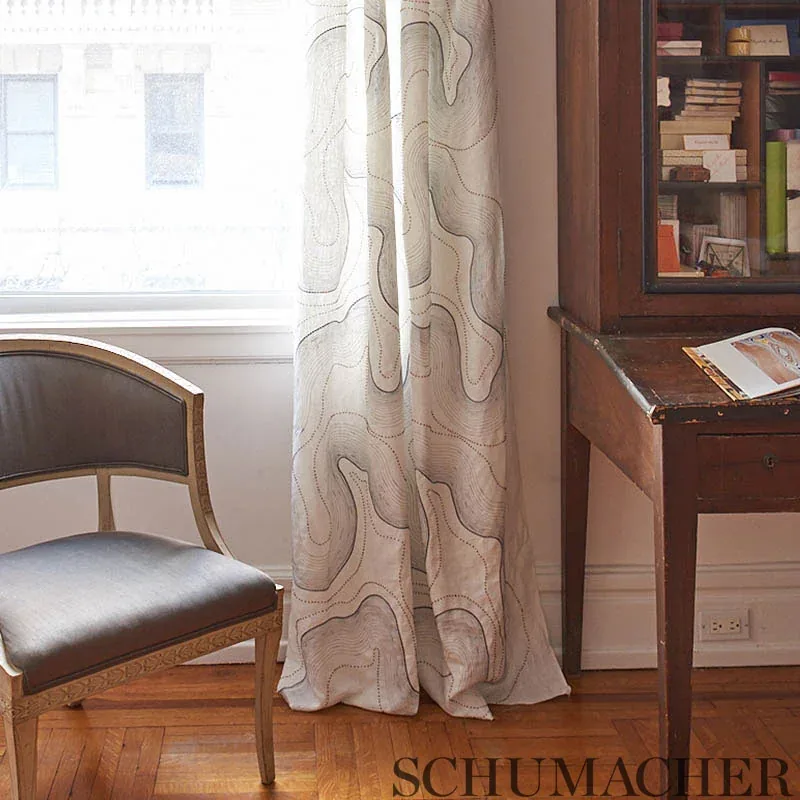TOPO BEADED SHEER Fabric – BLUSH | Schumacher | Wallpaper Tw TOPO BEADED SHEER fabric BLUSH color by Schumacher