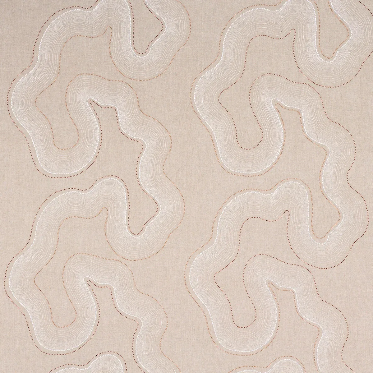 TOPO BEADED SHEER Fabric – NATURAL | Schumacher | Wallpaper TOPO BEADED SHEER fabric NATURAL color by Schumacher