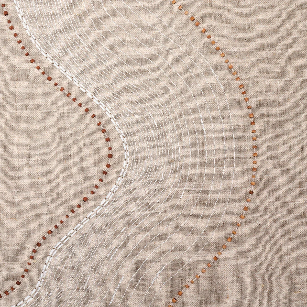 TOPO BEADED SHEER Fabric – NATURAL | Schumacher | Wallpaper TOPO BEADED SHEER fabric NATURAL color by Schumacher