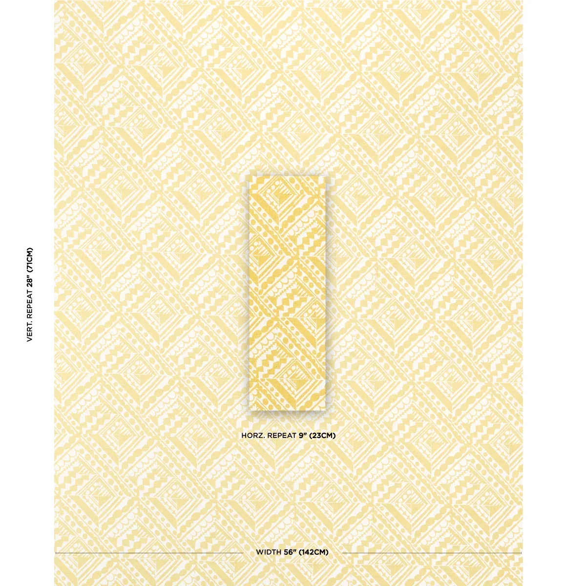 TOPSY TURVY fabric CITRON color by Schumacher