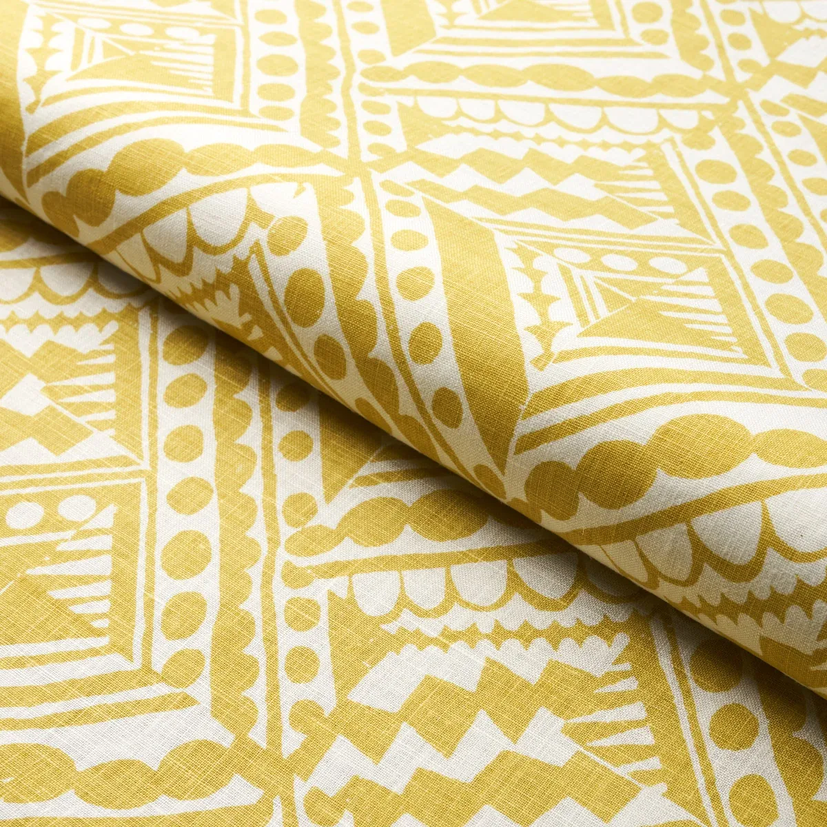 TOPSY TURVY fabric CITRON color by Schumacher