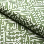 TOPSY TURVY fabric GREEN color by Schumacher