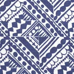 TOPSY TURVY fabric NAVY color by Schumacher
