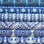TOPSY TURVY fabric NAVY color by Schumacher