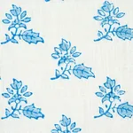 TORBAY HAND BLOCKED PRINT Fabric – BLUE | Schumacher | Wallp TORBAY HAND BLOCKED PRINT fabric BLUE color by Schumacher