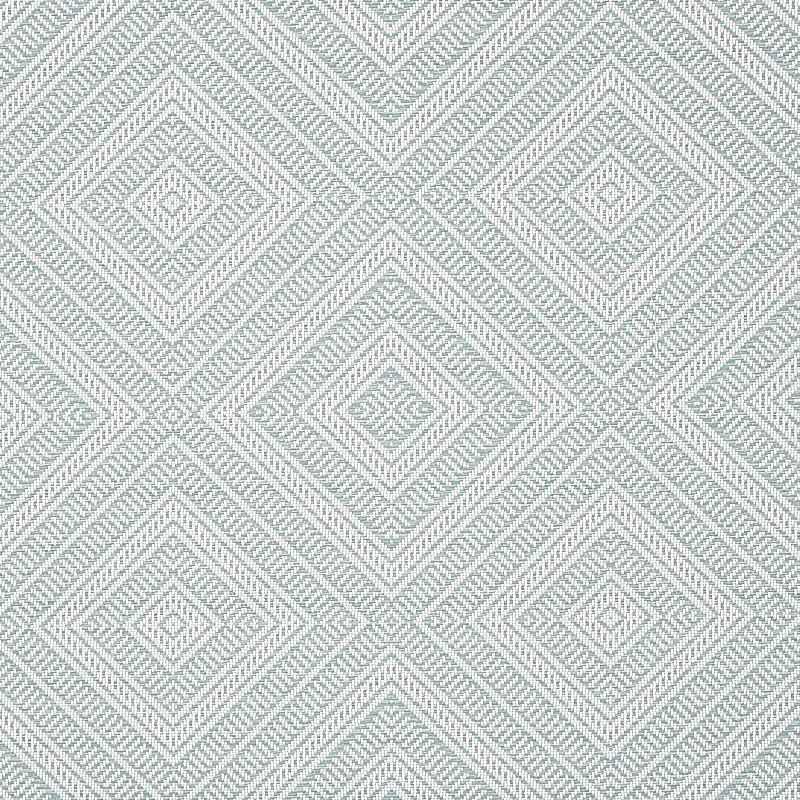 TORTOLA INDOOR/OUTDOOR fabric AQUA color by Schumacher