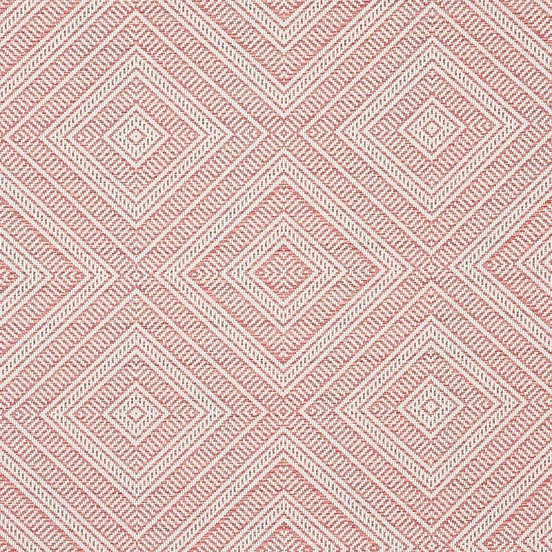 TORTOLA INDOOR/OUTDOOR fabric CORAL color by Schumacher
