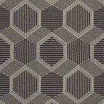 TORTUGA EMBROIDERY fabric BLACK color by Schumacher