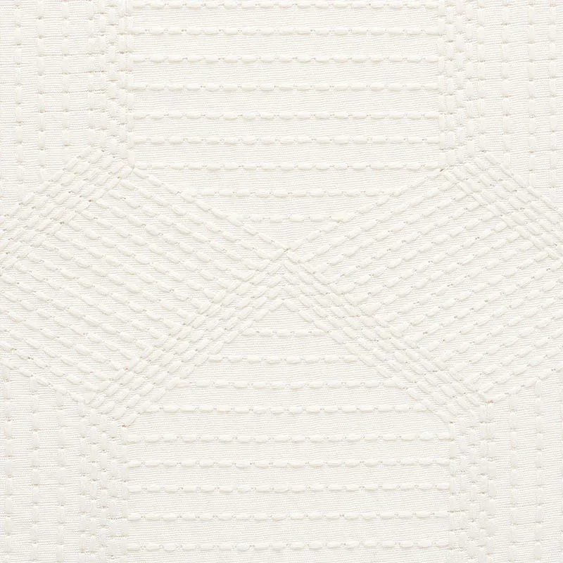 TORTUGA EMBROIDERY Fabric – IVORY | Schumacher | Wallpaper T TORTUGA EMBROIDERY fabric IVORY color by Schumacher