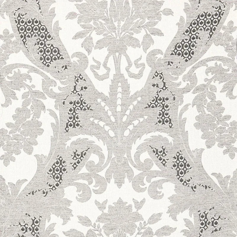 66342 | TOSCANA LINEN DAMASK – GRISAILLE