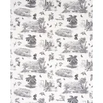 TOUSSAINT TOILE fabric BLACK color by Schumacher
