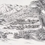 TOUSSAINT TOILE fabric BLACK color by Schumacher