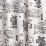 TOUSSAINT TOILE fabric BLACK color by Schumacher