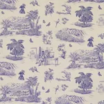 TOUSSAINT TOILE Fabric – PURPLE | Schumacher | Wallpaper Twi TOUSSAINT TOILE fabric PURPLE color by Schumacher