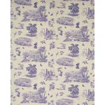 TOUSSAINT TOILE Fabric – PURPLE | Schumacher | Wallpaper Twi TOUSSAINT TOILE fabric PURPLE color by Schumacher