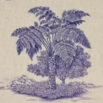 TOUSSAINT TOILE Fabric – PURPLE | Schumacher | Wallpaper Twi TOUSSAINT TOILE fabric PURPLE color by Schumacher