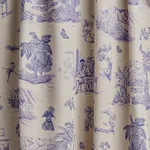TOUSSAINT TOILE Fabric – PURPLE | Schumacher | Wallpaper Twi TOUSSAINT TOILE fabric PURPLE color by Schumacher