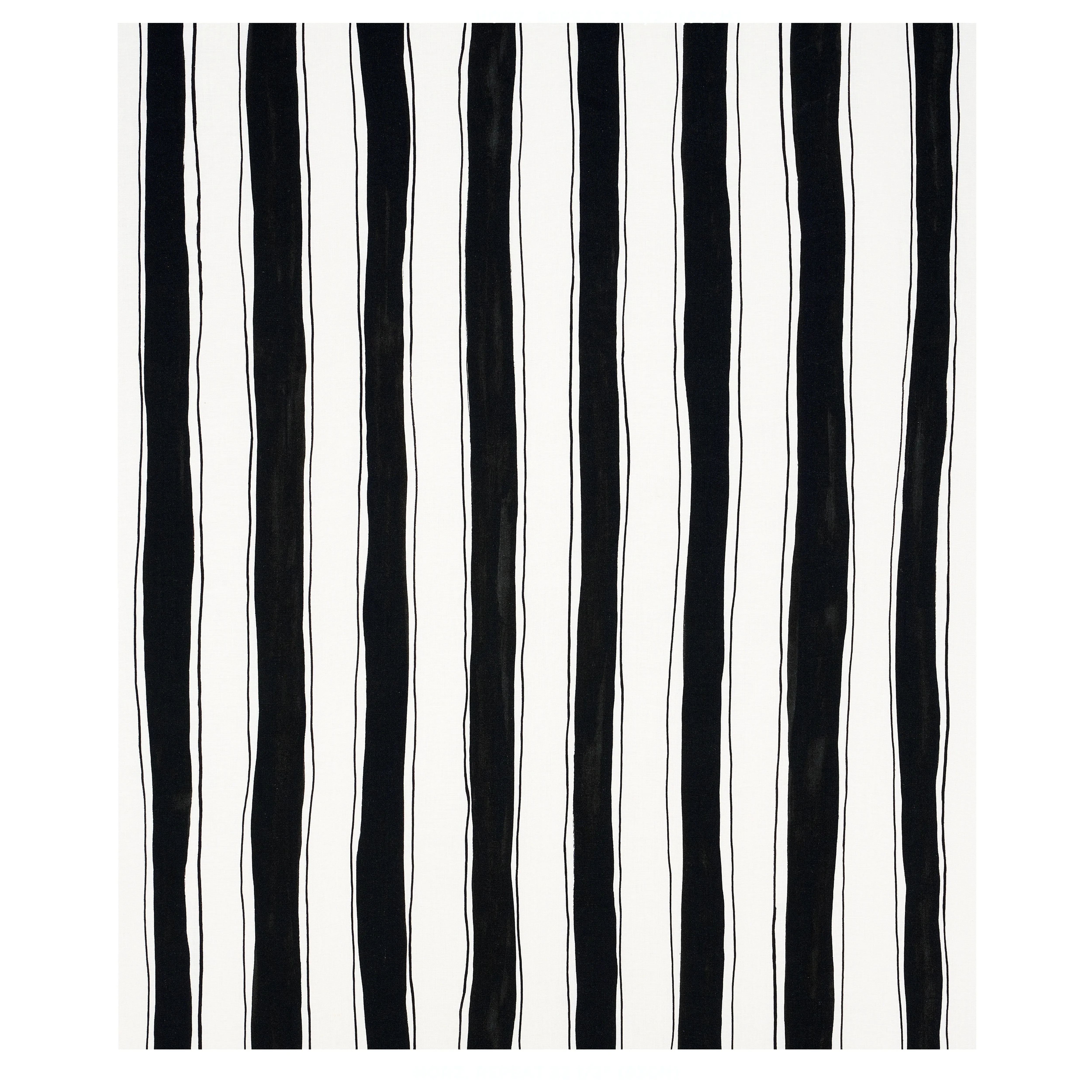 TRACING STRIPES fabric BLACK color by Schumacher