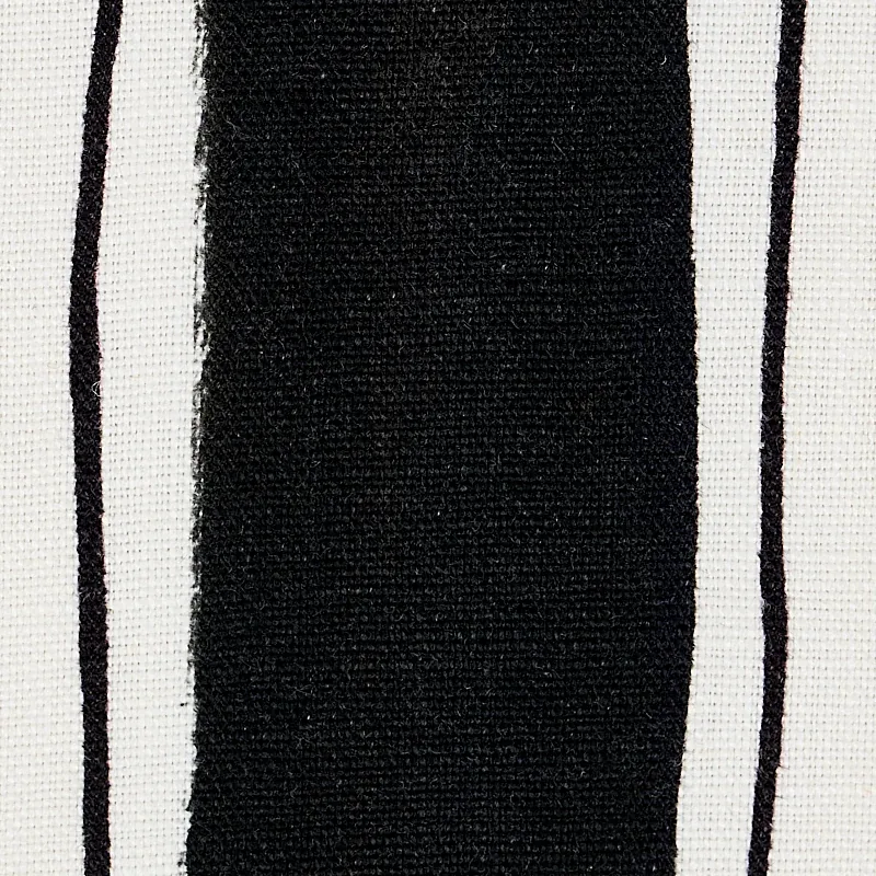 TRACING STRIPES fabric BLACK color by Schumacher