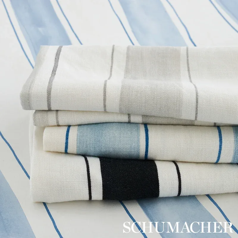TRACING STRIPES Fabric – GREY | Schumacher | Wallpaper Twins TRACING STRIPES fabric GREY color by Schumacher
