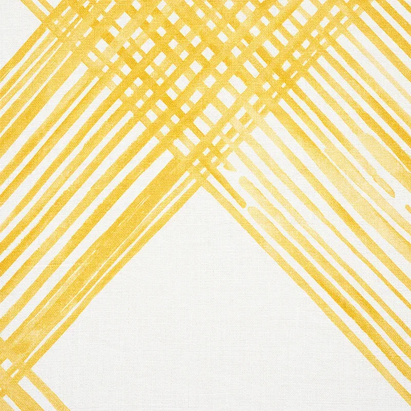TRAVERSE Fabric – YELLOW | Schumacher | Wallpaper Twins TRAVERSE fabric YELLOW color by Schumacher