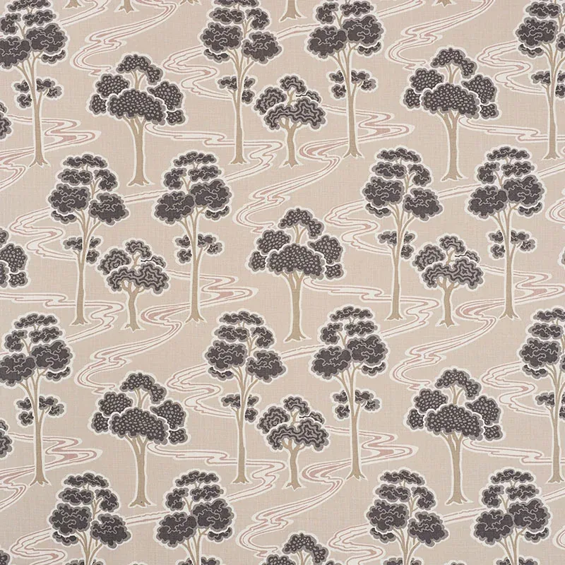 TREE RIVER fabric BLUSH color by Schumacher