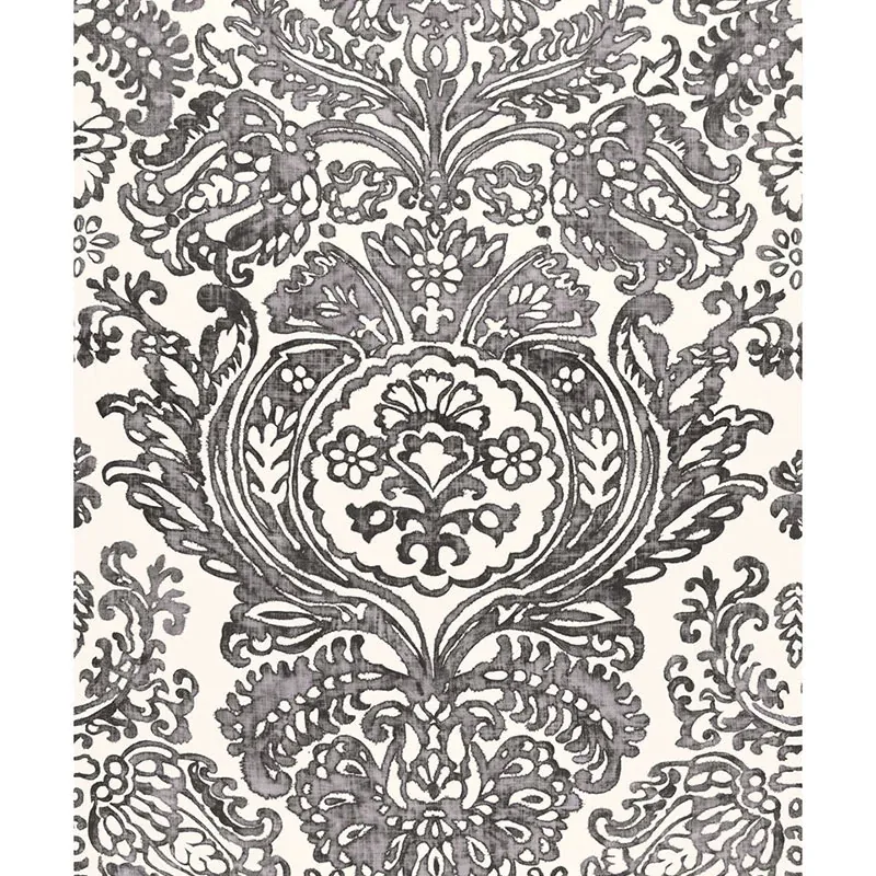 TREMEZZO DAMASK fabric GRAPHITE color by Schumacher