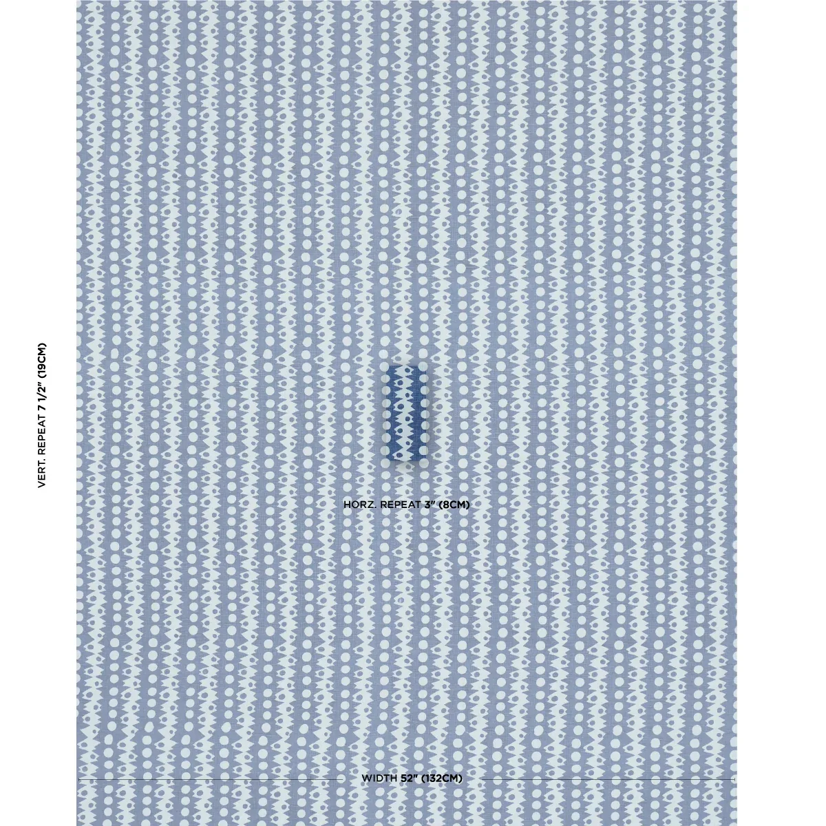 TRICKLEDOWN fabric BLUES color by Schumacher