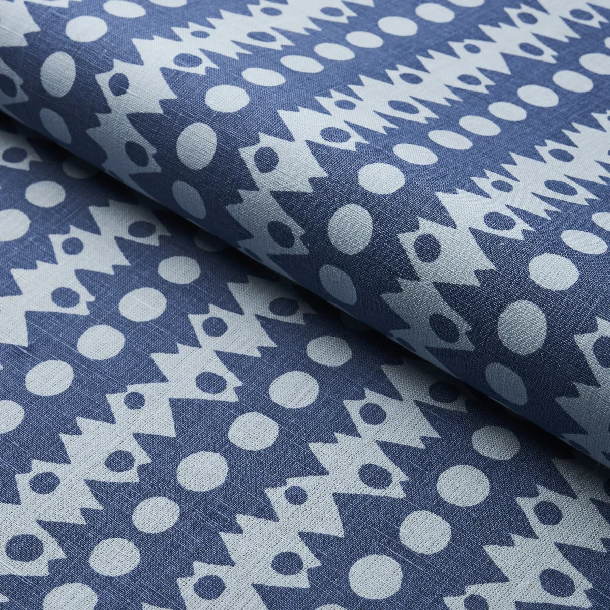 TRICKLEDOWN fabric BLUES color by Schumacher