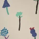 TROPICAL TREES fabric MULTI color by Schumacher