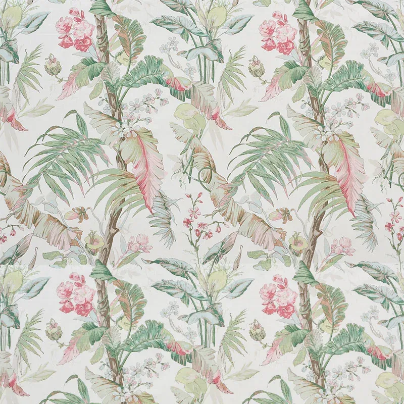TROPIQUE fabric BLUSH color by Schumacher
