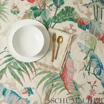 TROPIQUE fabric BLUSH color by Schumacher